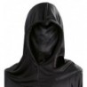 Careta sin rostro capucha negra tela halloween