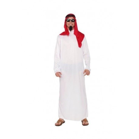 DISFRAZ ARABE BLANCO JEQUE PARA HOMBRE