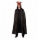 Capa negra con capucha veneciana o halloween adult