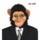 Careta chimpance con pelo mascara mono