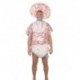 Disfraz bebe rosa pañal para adulto talla L 52-54
