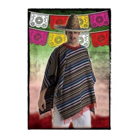Poncho mejicano adulto mexicano