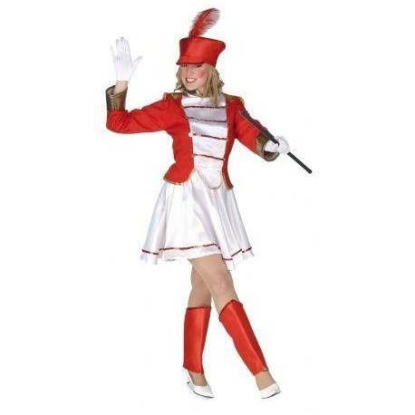 Disfraz majorete circo rojo talla m adulto