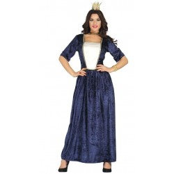 Disfraz dama medieval talla L adulto princesa azul