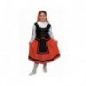 Disfraz pastora rojo y negro 2-4 años infantil nav