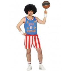 Disfraz jugador baloncesto USA Harlem Glober Trotter