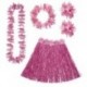Set hawai rosa falda cinturon collar corona y puls