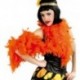 Boa naranja plumas 180 cm 40 gr charleston cabaret