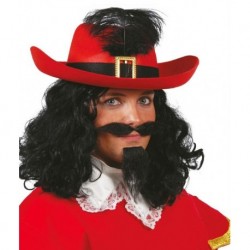 Sombrero mosquetero rojo espadachin
