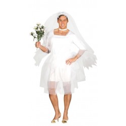 Disfraz novia para hombre despedida