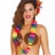 Collar hawaiano multicolor flores