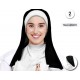 Set monja cofia y cuello