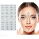 Joyas faciales brillantes plata 9x15 cm