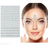 Joyas faciales brillantes plata 9x15 cm