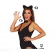 Conjunto gatitat 3 piezas diadema cola pajarita