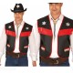 Chaleco vaquero negro