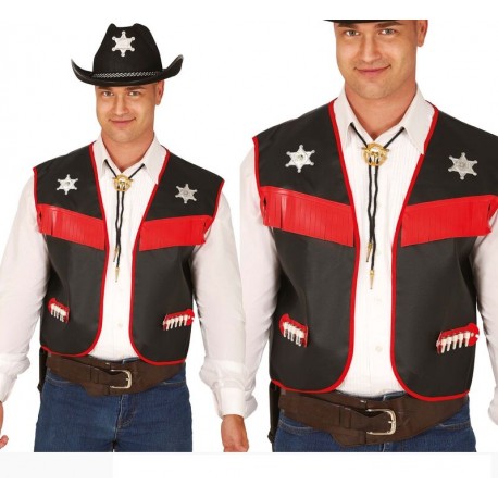 Chaleco vaquero negro