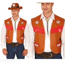 Chaleco vaquero marron