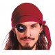 Panuelo pirata rojo burdeos