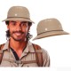 Sombrero vaquero blanco simil piel adulto