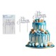 Topper tarta primera comunion plata