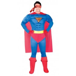 Disfraz super heroe man musculos hombre