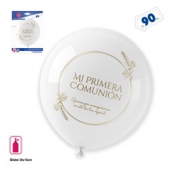 Globos primera comunon gracias por acompanarme 1 ud 90 cm