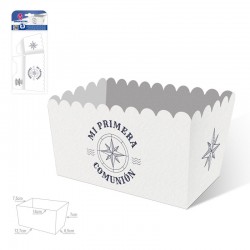 Caja rectangular comunion marinero 3 uds 13x65x7 cm