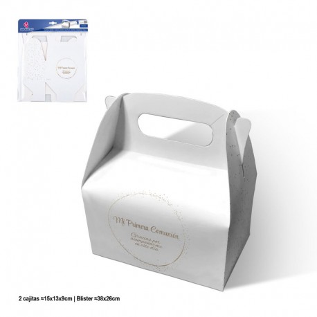 Caja regalo primera comunion 15x13x9 cm 2 uds