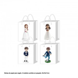 Bolsa regalo primera comunion 23x18x11 cm 1 UD