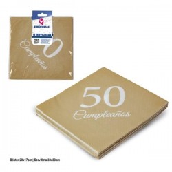 Servilletas 50 cumpleanos