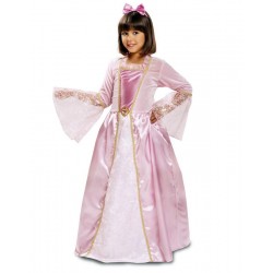 DISFRAZ PRINCESA ROSA CON ESTRELLITAS TALLAS