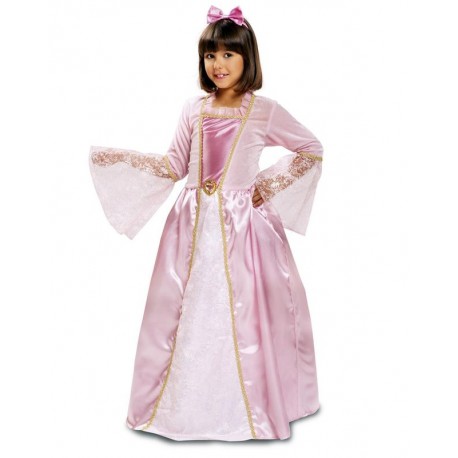 DISFRAZ PRINCESA ROSA CON ESTRELLITAS TALLAS