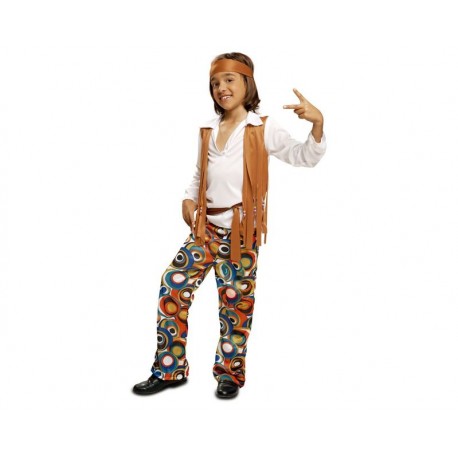 Disfraz hippie para nino tallas infantil anos