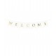 Letrero Welcome blanco 15x95 cm