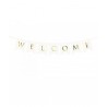 Letrero Welcome blanco 15x95 cm