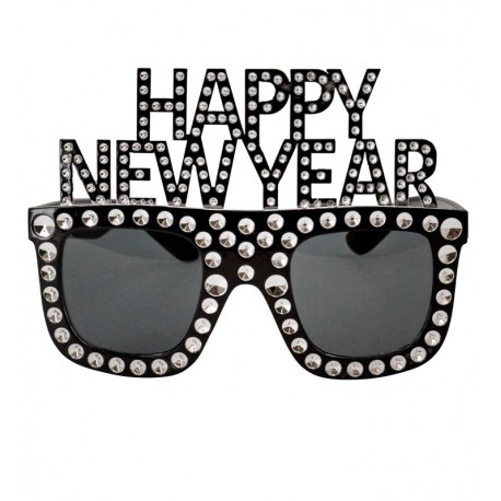Gafas cotillon Happy New Year brillantes