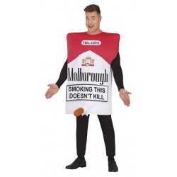 Disfraz cajetilla de tabaco graciosa para hombre talla L 52 54