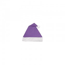 Gorros papa noel morados baratos packs por mayor