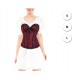 Corset rojo de encaje vintage mujer tallas