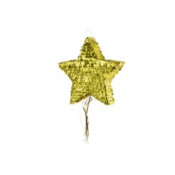 Pinata Estrella oro para romper 45 cm