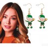Pendientes navideños elfo
