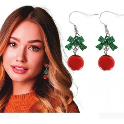 Pendientes navidenos bola navidad