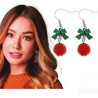 Pendientes navideños bola navidad