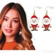 Pendientes navidenos papa noel