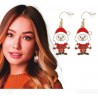 Pendientes navideños papa noel