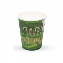 Vasos cumpleanos futbol 8 uds