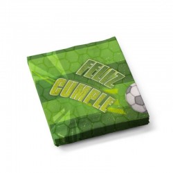 Servilletas cumpleanos futbol 12 uds 33 cm