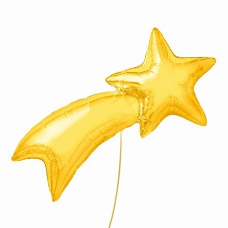 Globo estrella fugaz foil 103x48 cm