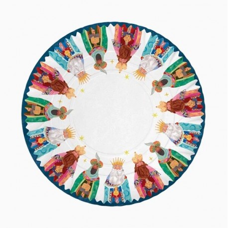 Bandeja Reyes magos carton 2 uds 30 cm